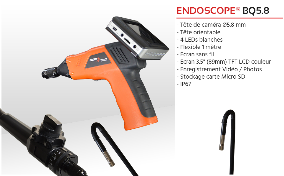 endoscope tete rotative