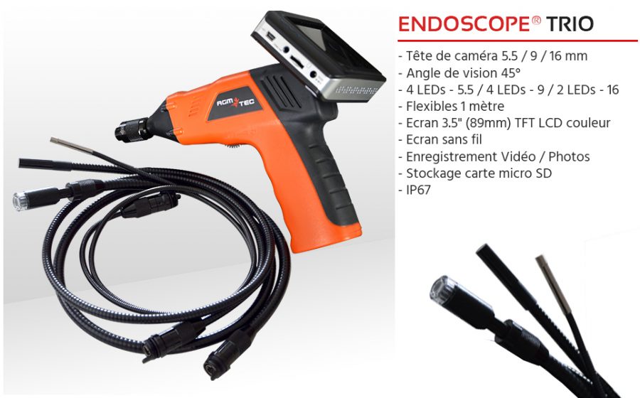 Location endoscope souple, pour l'inspection de précision AGM TEC